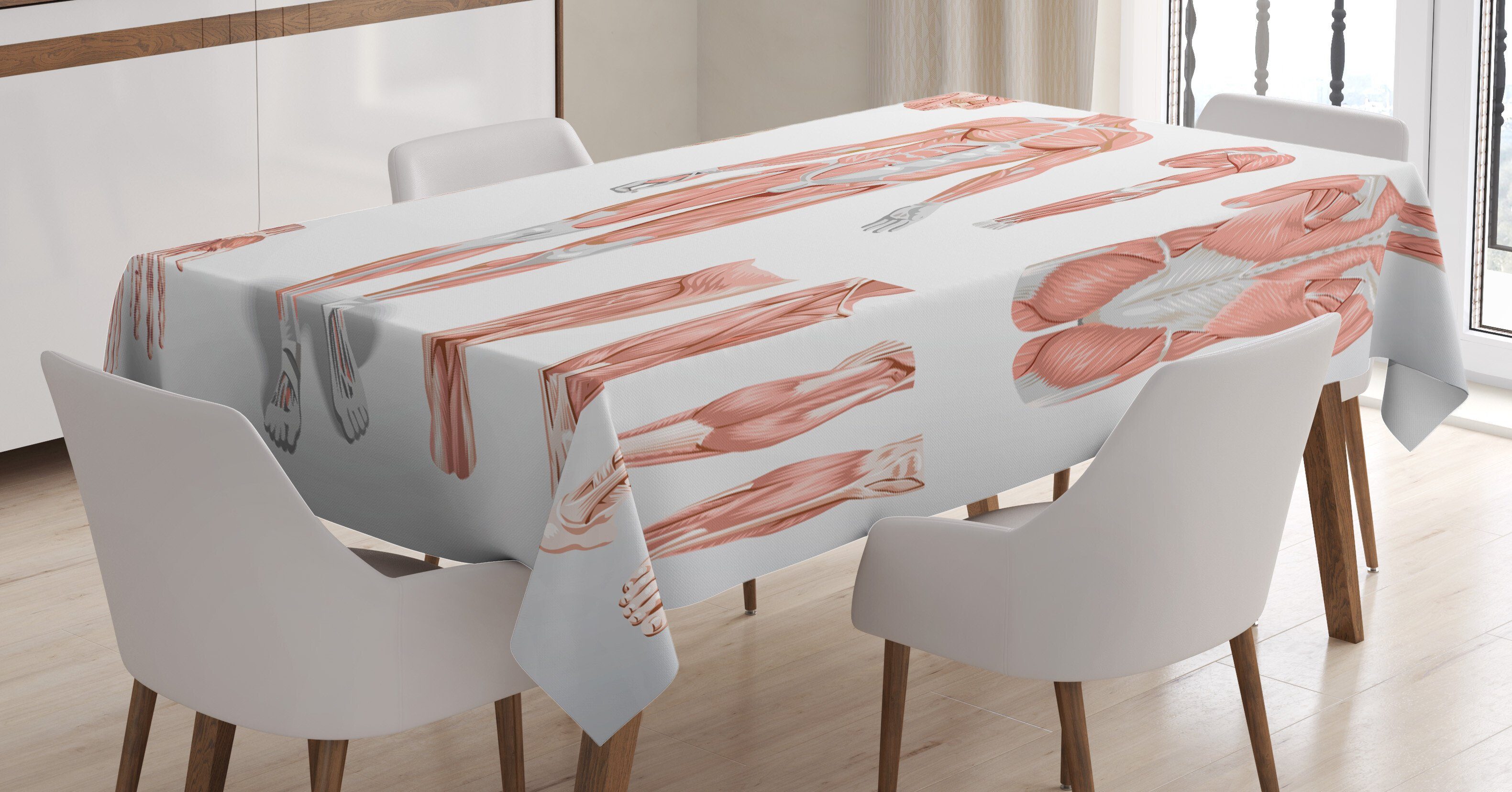 Abakuhaus Tischdecke Farbfest Waschbar Für den Außen Bereich geeignet Klare Farben, Anatomie Biologie Gesundheit der Menschen