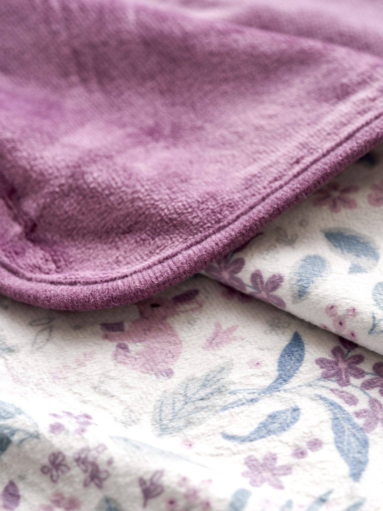 Babydecke Kinder Samt-Decke WUNDERLAND, vertbaudet