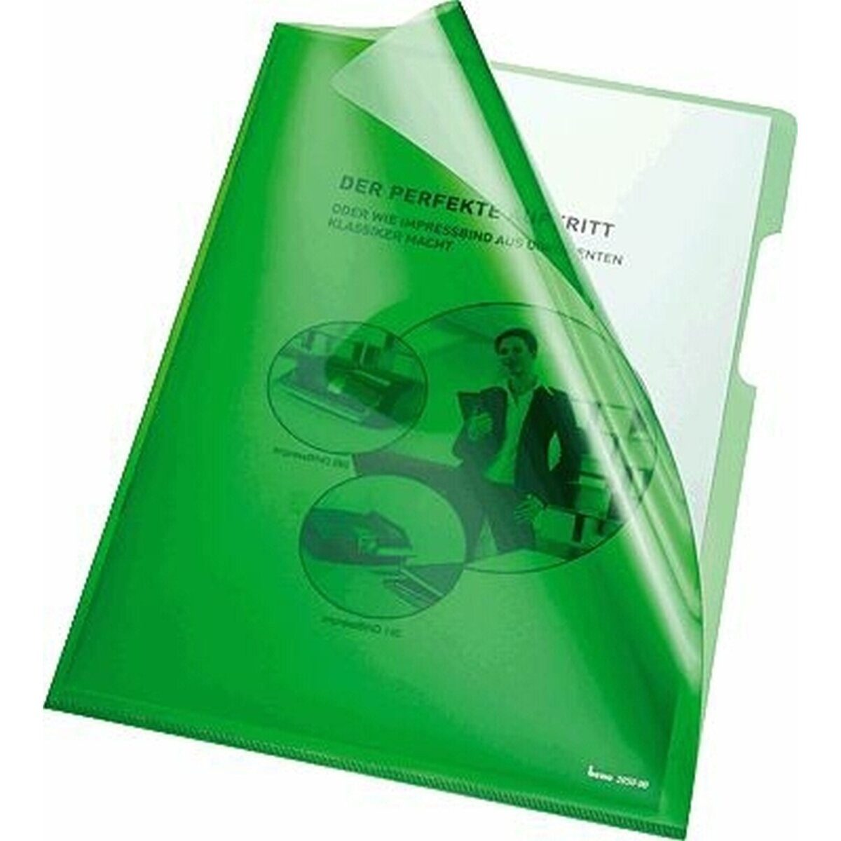 Prospekthülle Sichthüllen A4 PVC 150my grün VE=100 Stück