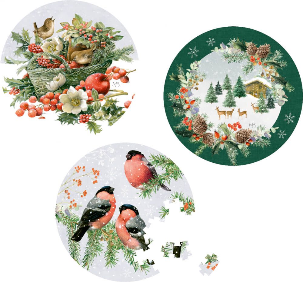 COPPENRATH DIE SPIEGELBURG Adventskalender Mini-Puzzle Zauberhafter Winterwald - Bastin (einzeln)