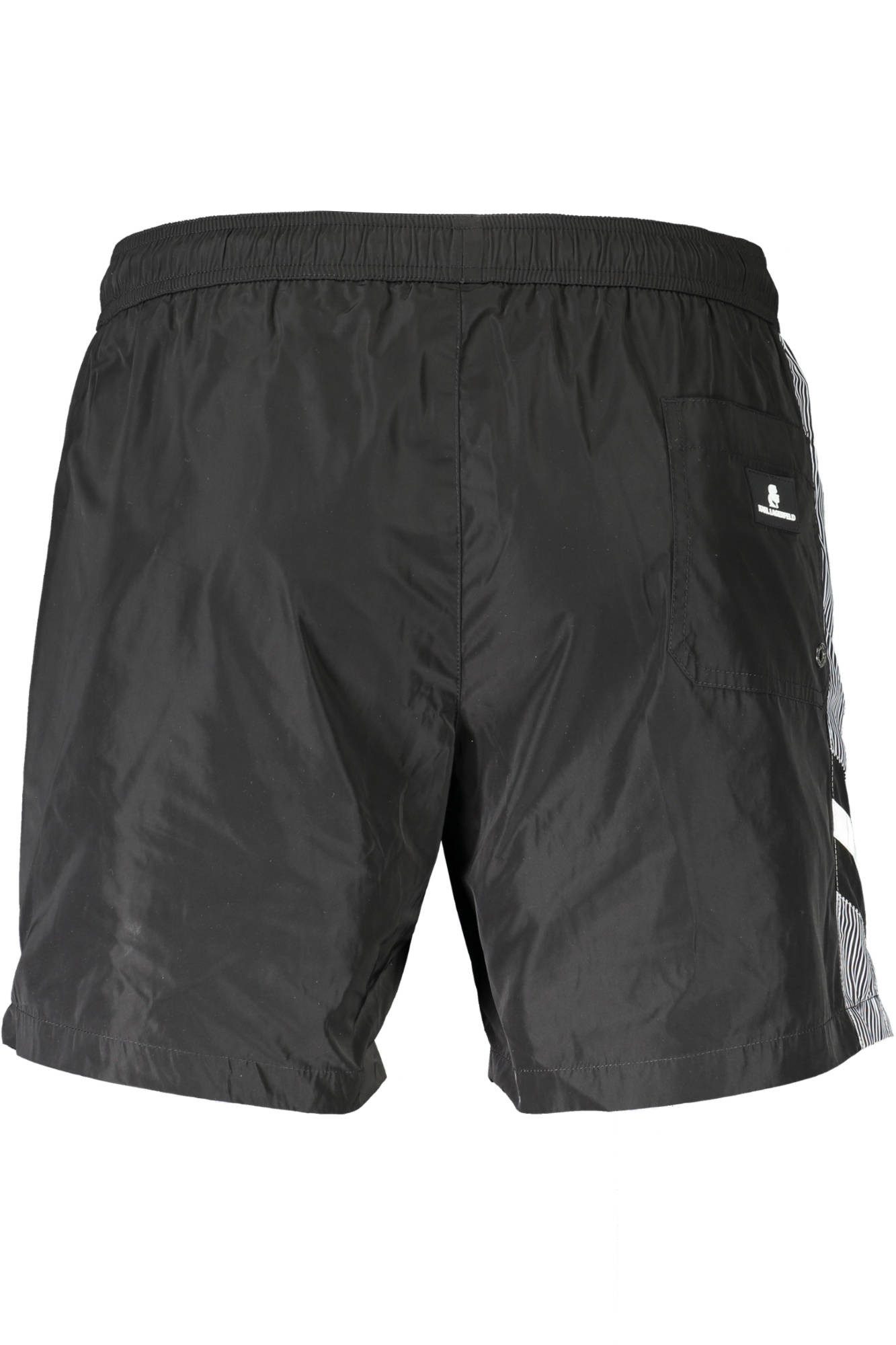 KARL LAGERFELD Badeshorts Stilvolle Herren-Badeboxershorts mit Kontrastdetails und Kordelzug