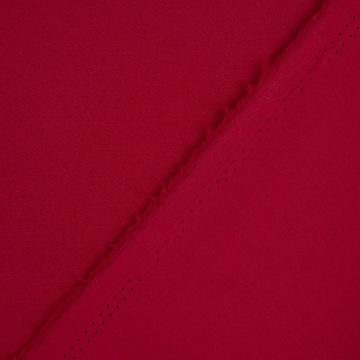 SCHÖNER LEBEN. Stoff Bekleidungsstoff Baumwoll-Nylon uni weinrot 1,5m Breite, abwaschbar