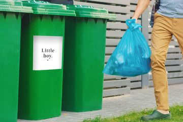 MuchoWow Wandsticker Kinder - Sprichwörter - Kleiner Junge - Zitate - Jungen (1 St), Mülleimer-aufkleber, Mülltonne, Sticker, Container, Abfalbehälter