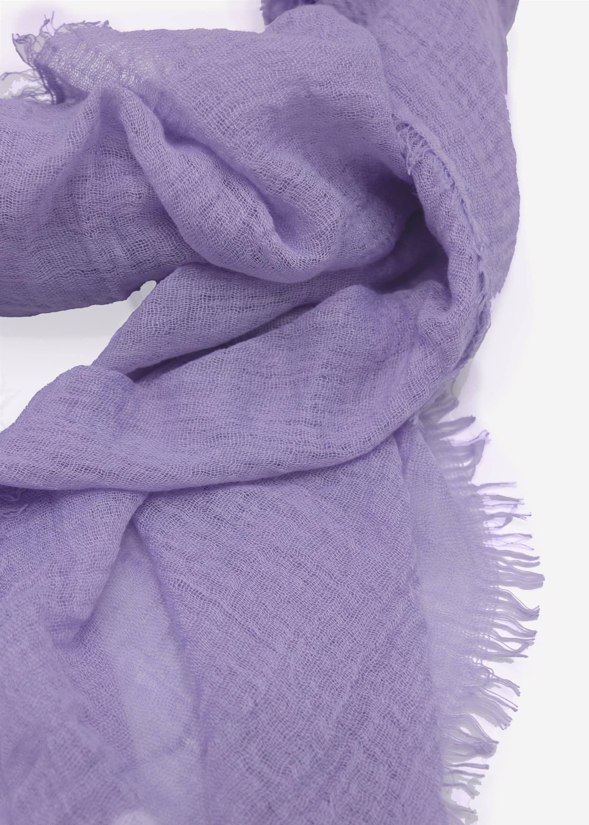 SASSYCLASSY Schal Musselin Schal für Damen, Weicher Schal aus Viskose mit ausgefransten Enden