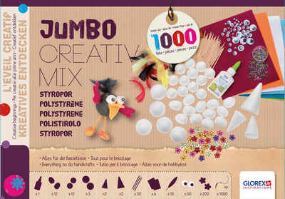 Glorex Kreativset Jumbo Creativ-Mix Styropor, (1000-tlg), über 1.000 Teile