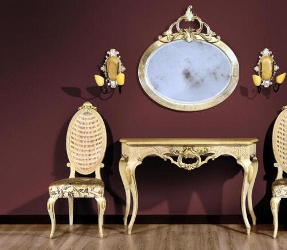 JVmoebel Konsolentisch, Konsolen Tisch Kommode mit Spiegel Luxus Klasse Möbel Set Stil Modern