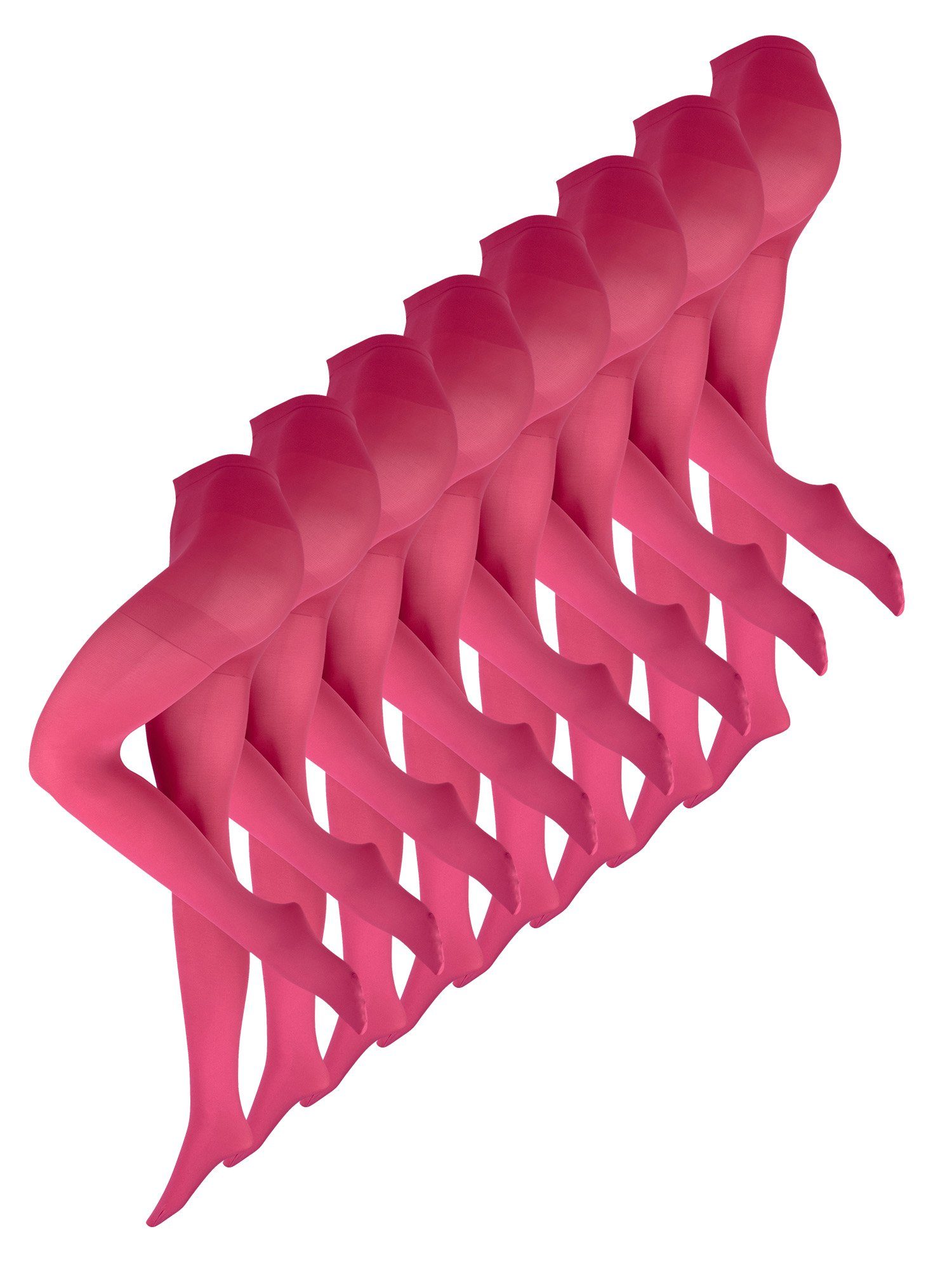 Nur Die Feinstrumpfhose Ultra-Blickdicht 80 DEN (6 St) nylon transparent Fein-strumpfhose pink