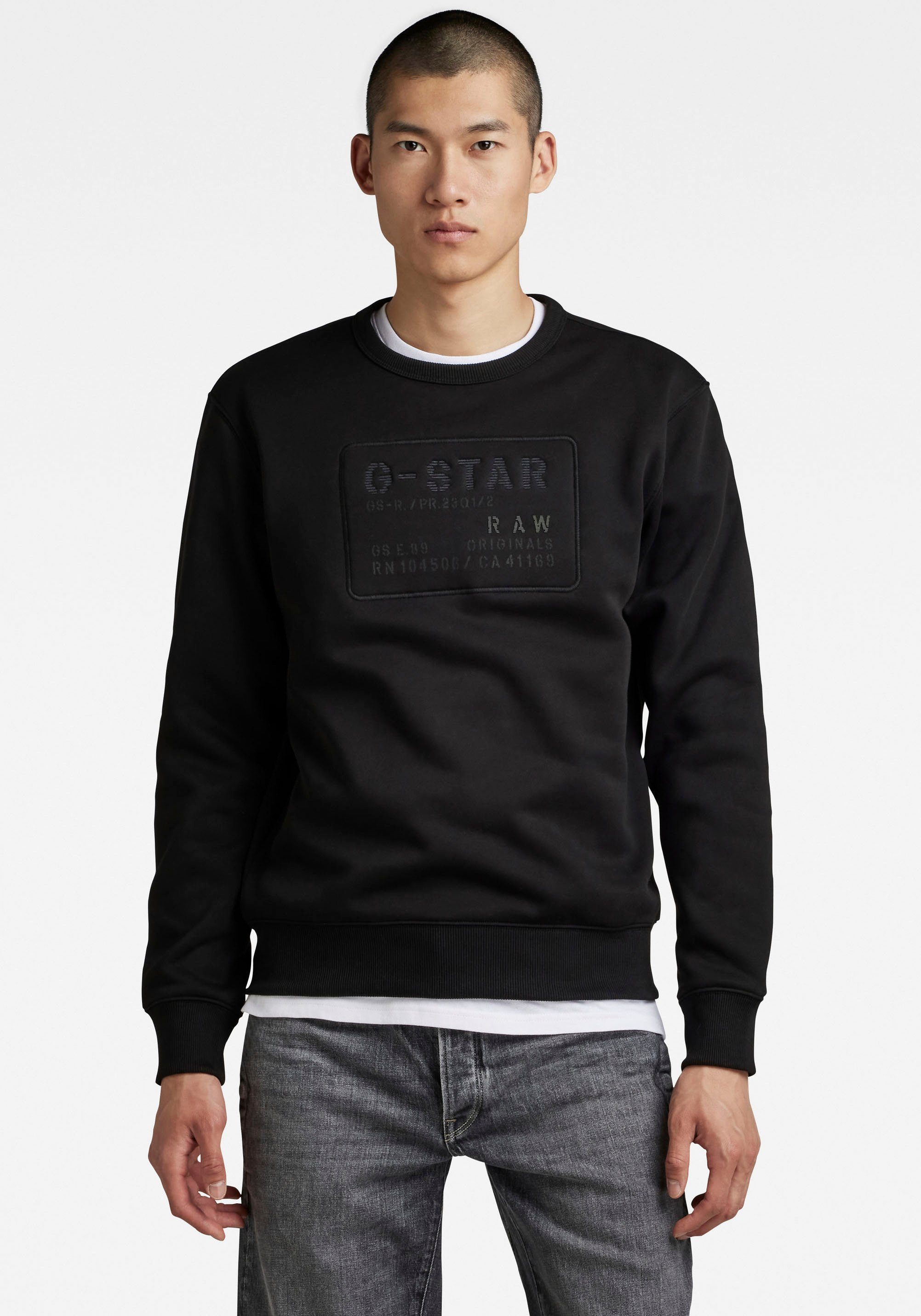 G-Star RAW Sweatshirt Sweatshirt Originals, Pflegeleichter Materialmix