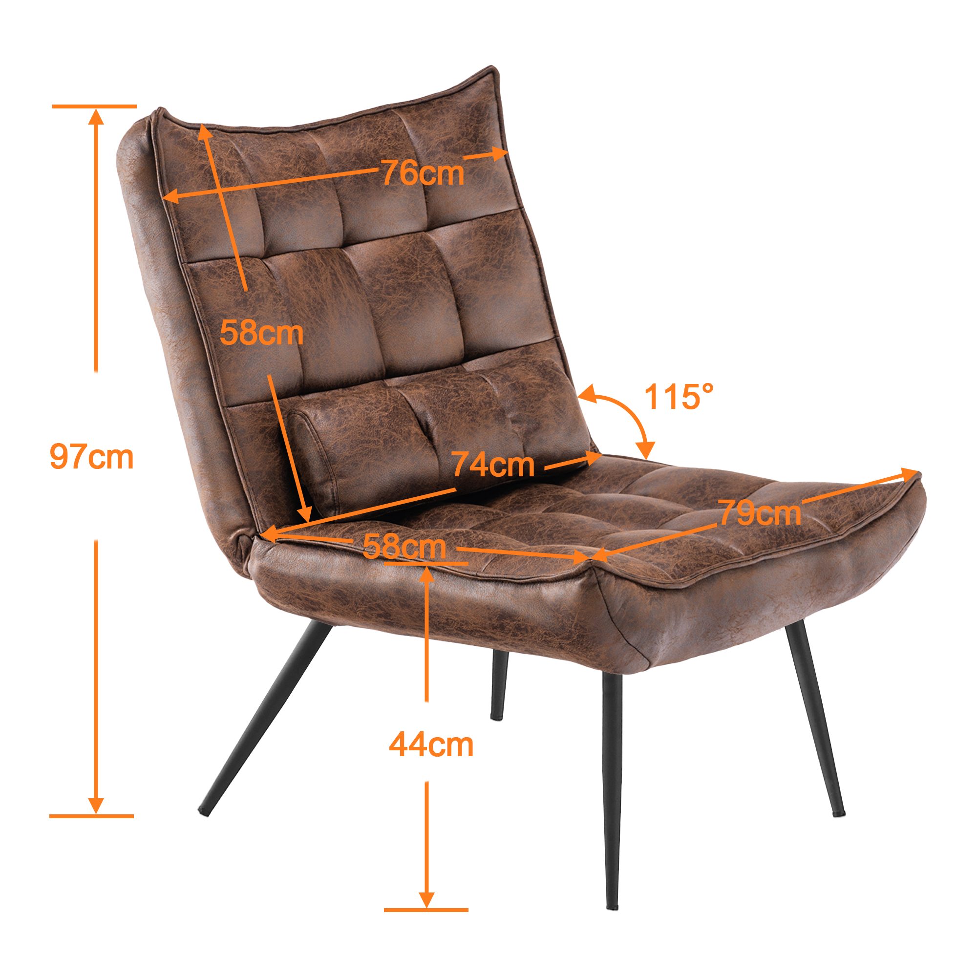 MCombo Relaxsessel MCombo Relaxsessel Lesesessel Loungesessel 4778/79, mit Relaxfunktion
