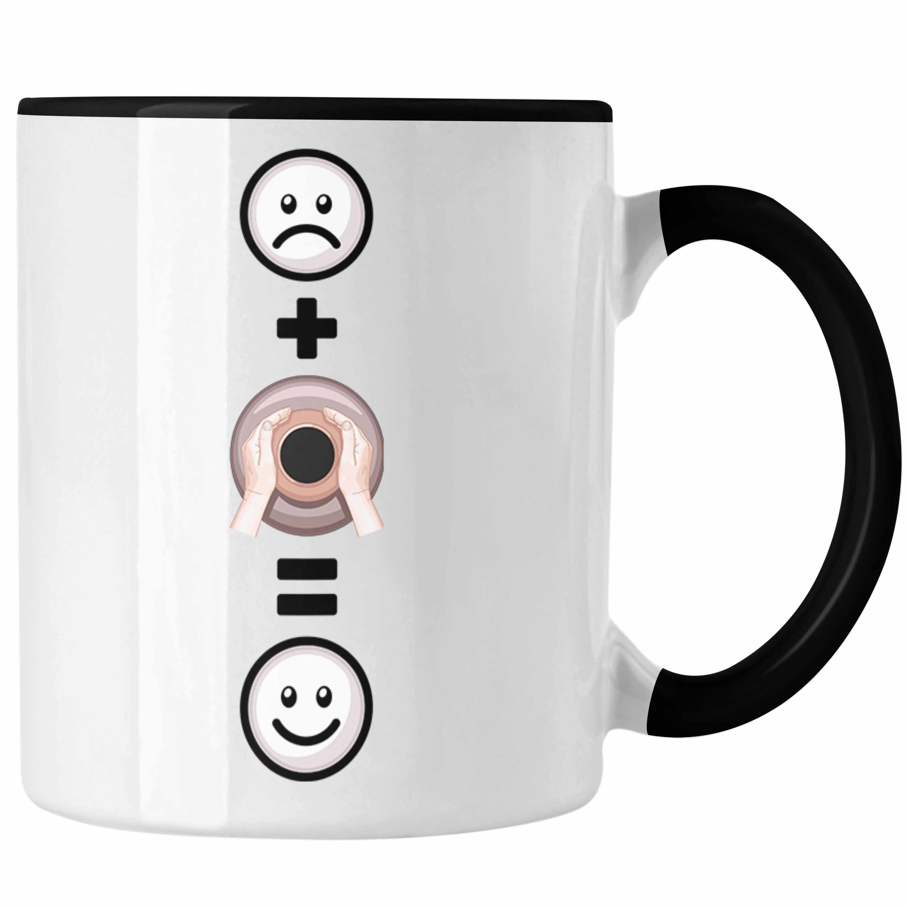 Trendation Tasse Töpfern Tasse Geschenk für Töpferei :(Töpfern) Lustige Geschen Schwarz