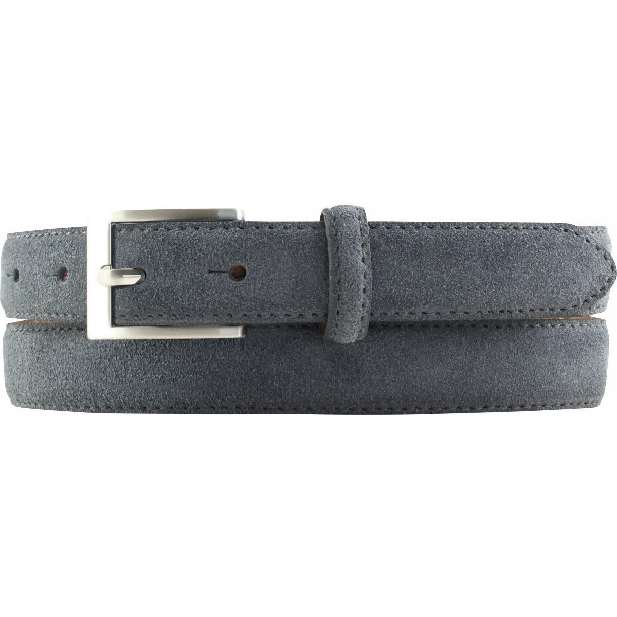 Ledergürtel Gürtel aus Veloursleder 2,5 cm - Velour-Ledergürtel für Herren und Dam