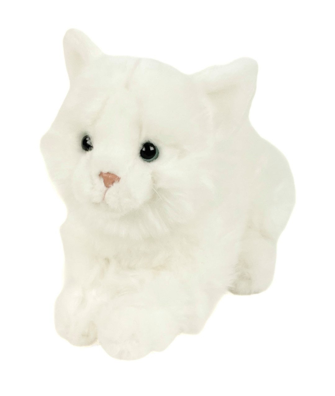 Teddys Rothenburg Kuscheltier Katze Wolke 30 cm liegend weiß Plüschkatze