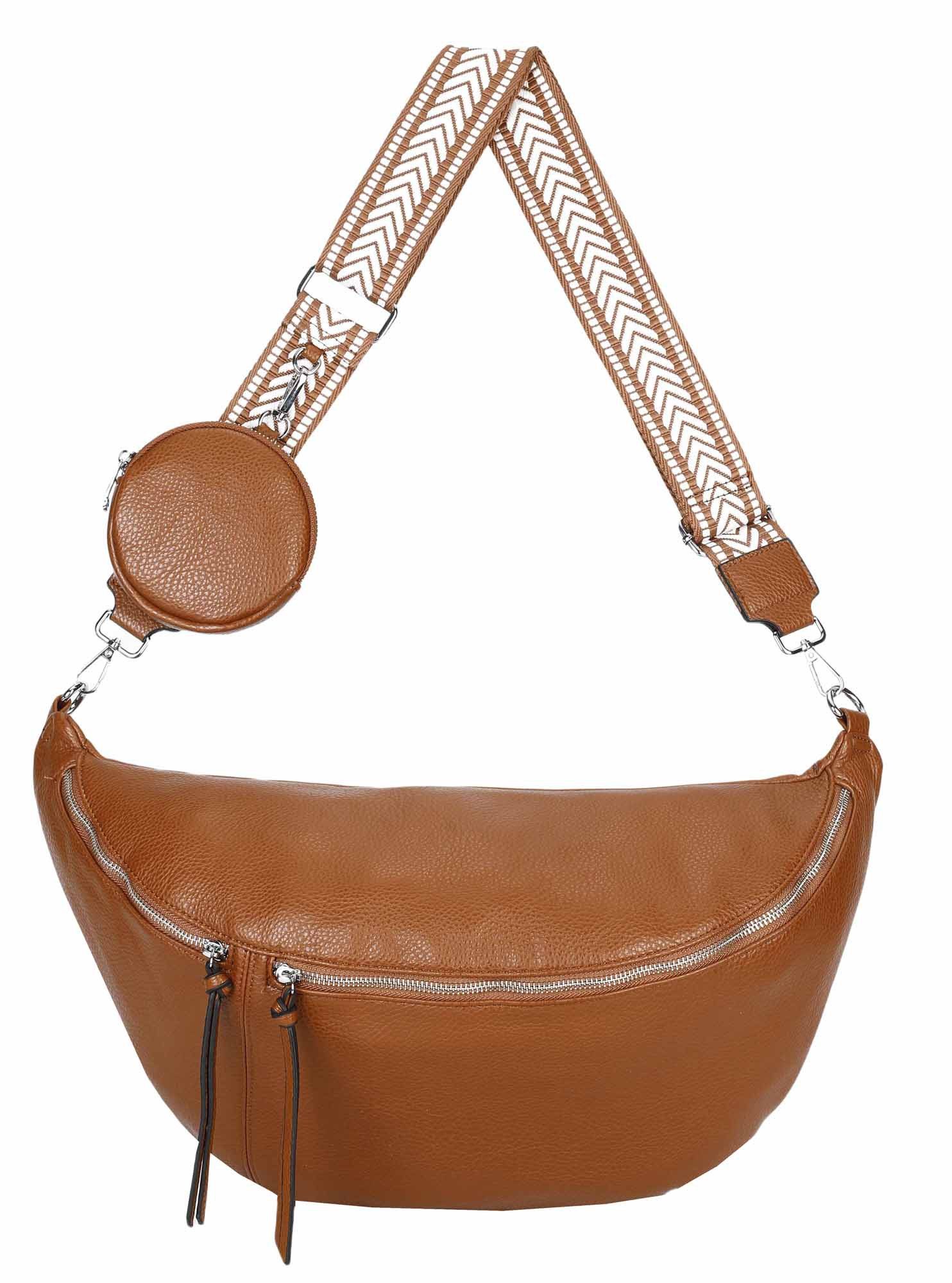 ITALYSHOP24 Schultertasche Damen XXL Tasche Gürteltasche günstig online kaufen