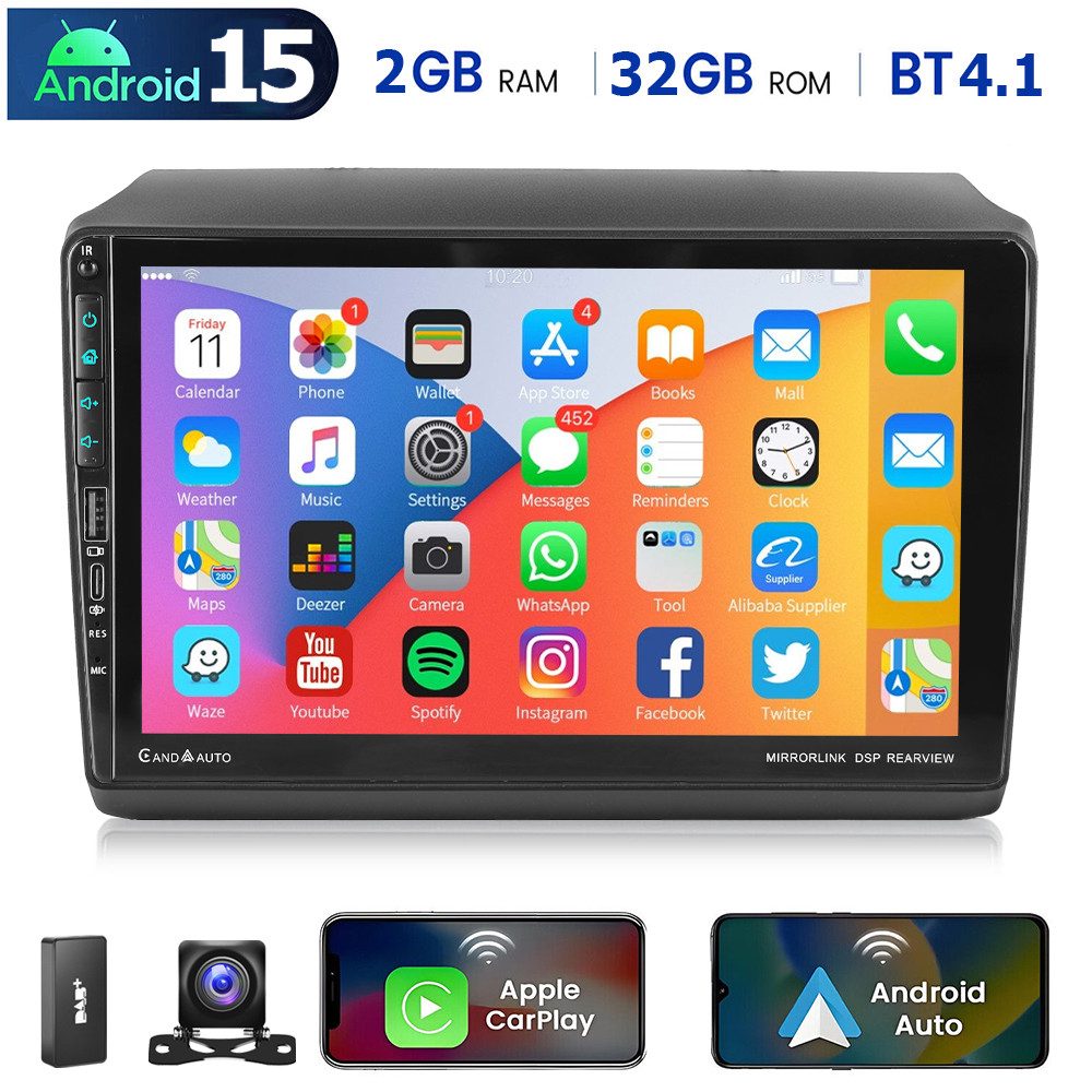 DAB+ Android 15 Für Citroen Jumper Fiat Ducato Peugeot Boxer Carplay Autoradio