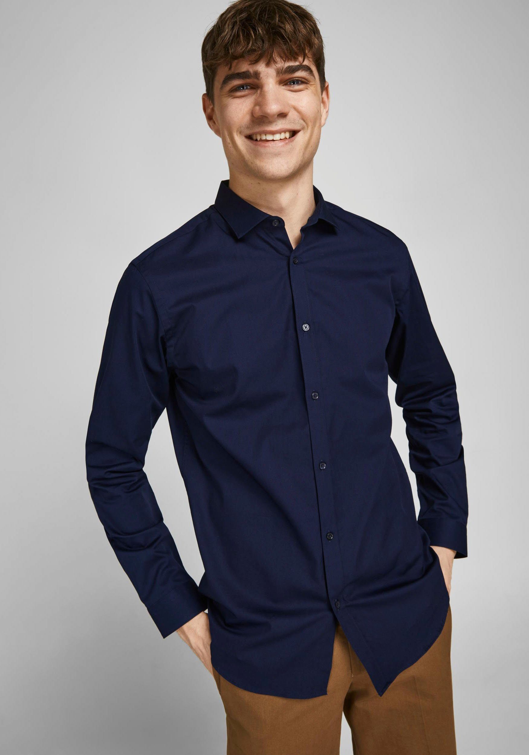 Jack & Jones Langarmhemd CARDIFF SHIRT