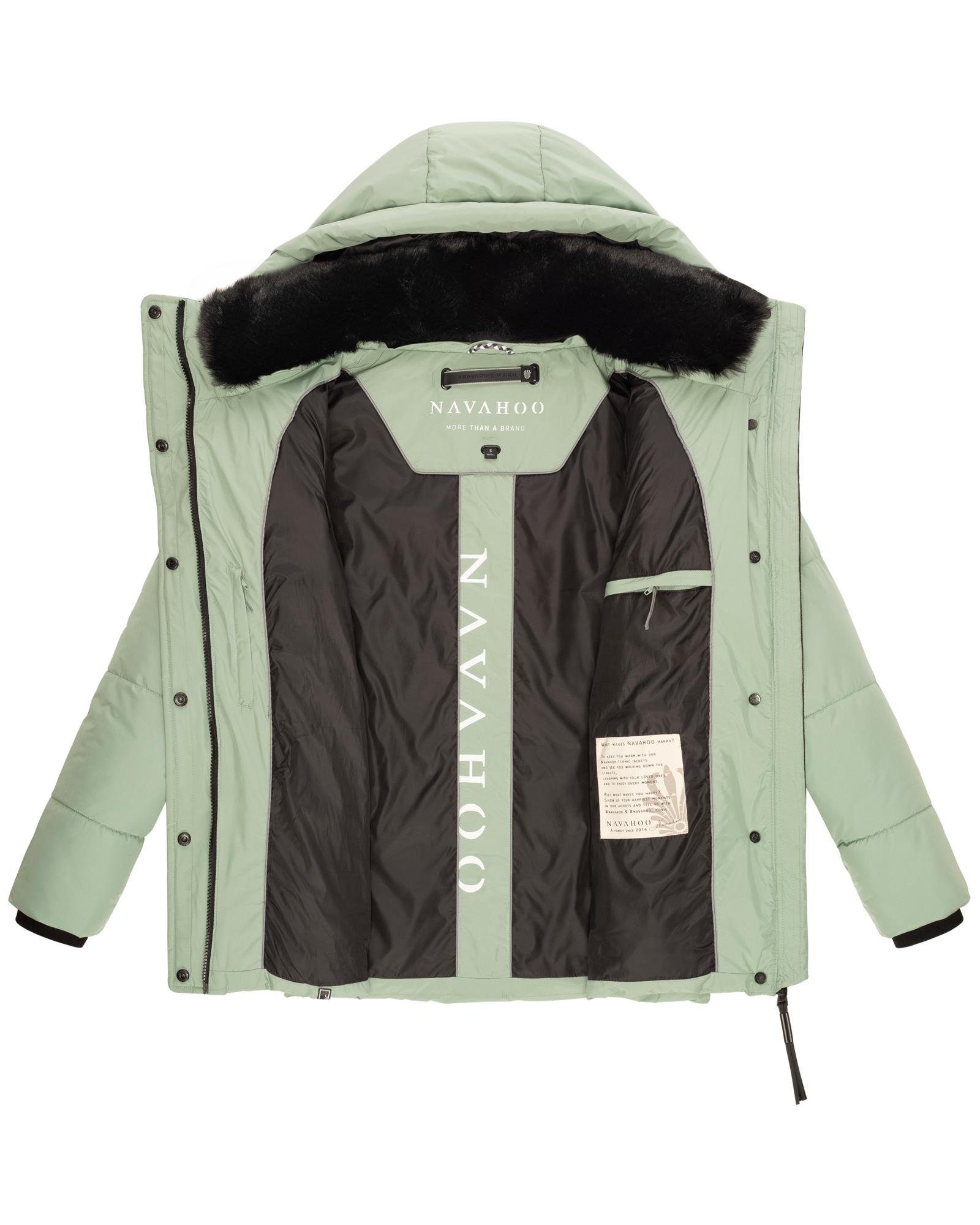 Navahoo Steppjacke Sag ja XIV Warme gesteppte Winterjacke mit Kapuze