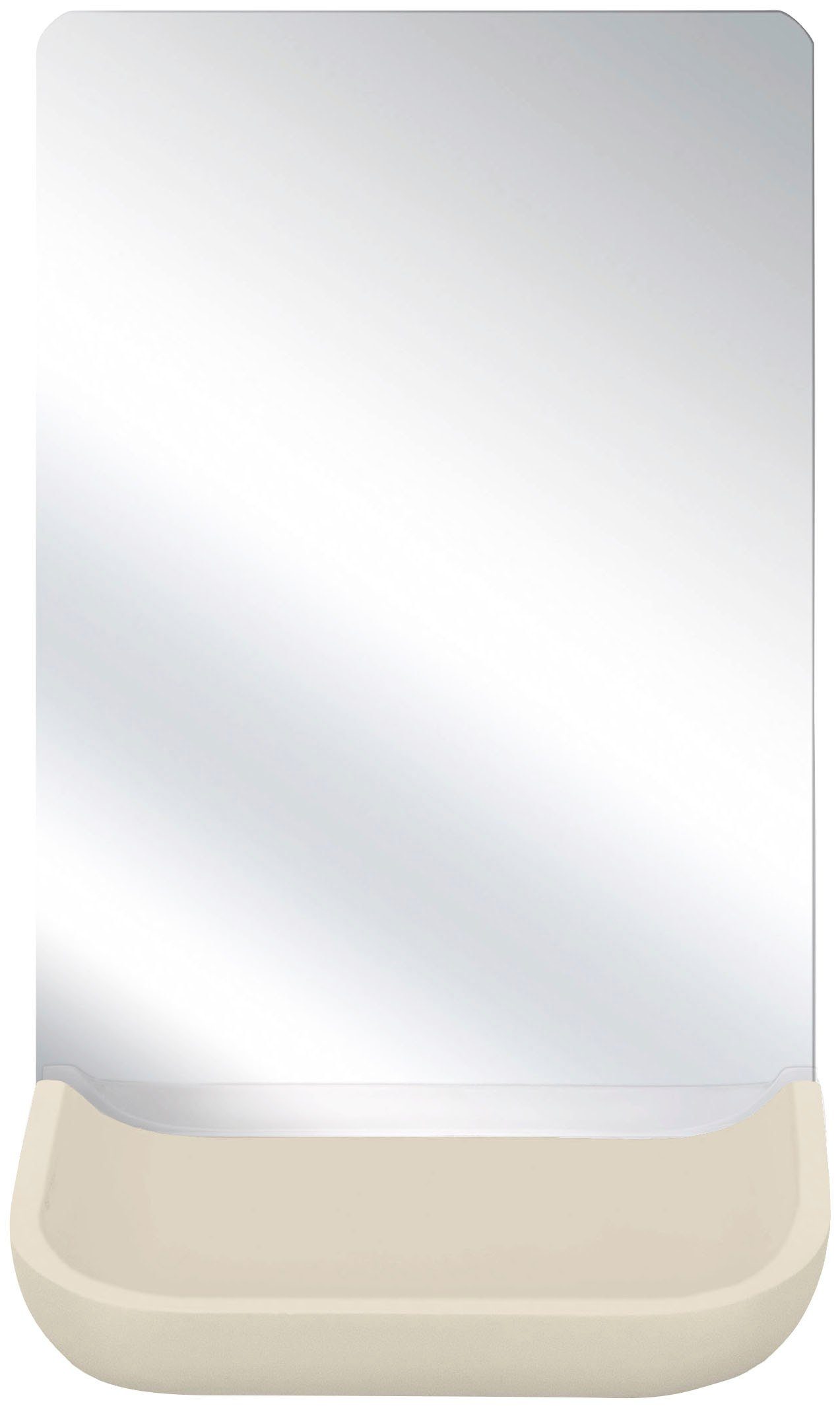 Kleine Wolke Kosmetikspiegel Tray Mirror (Set), mit Schmuckschale sandbeige