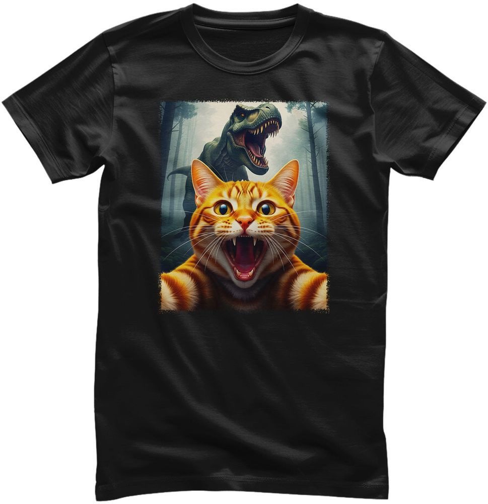 Hybris T-Shirt Cat Panic Dino Tee