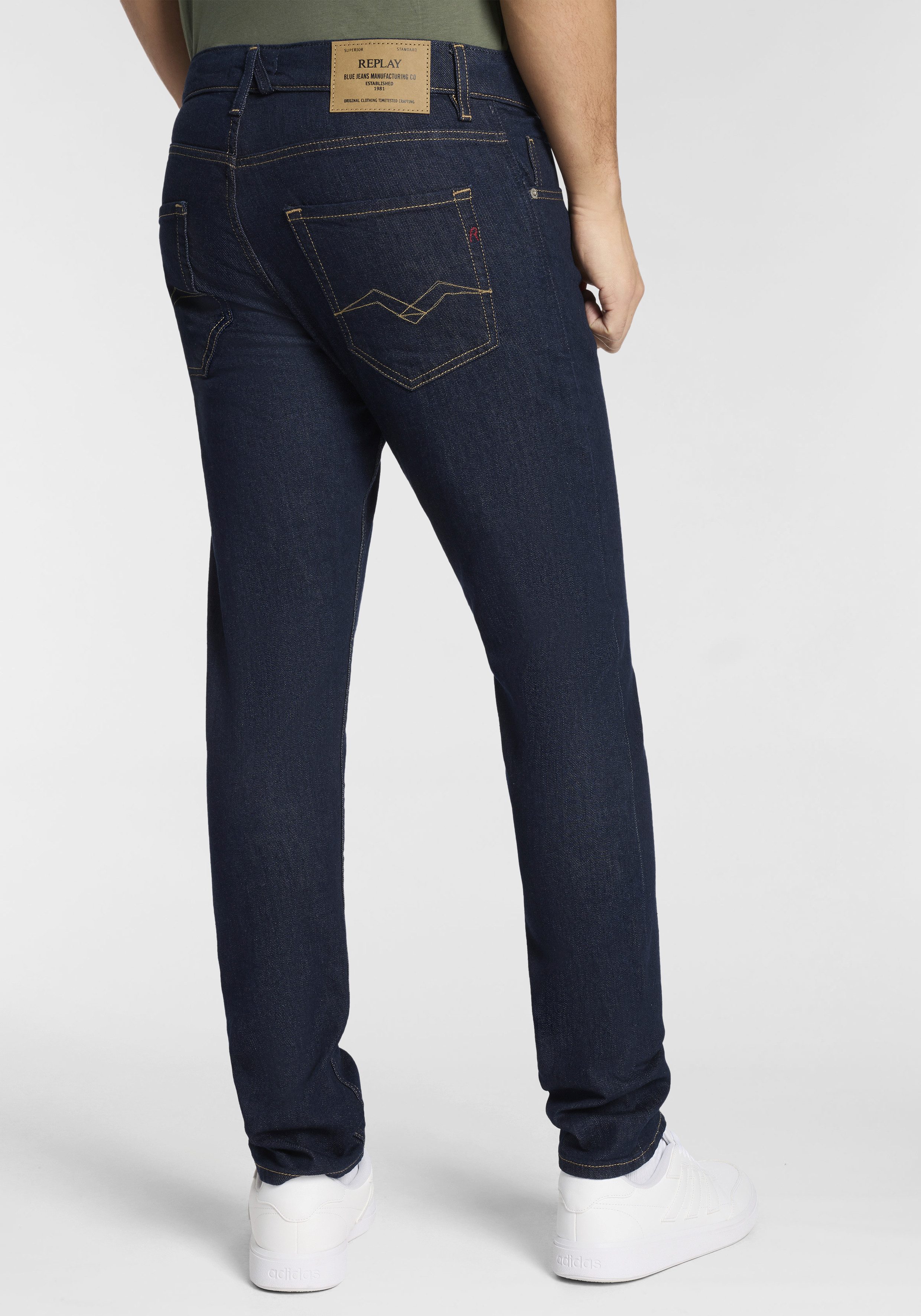 Replay Slim-fit-Jeans MICKYM Tapered, 5-Pocket-Stil