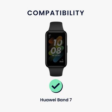 kwmobile Uhrenarmband Armband für Huawei Band 7, Nylon Fitnesstracker Sportarmband Band - Innenmaße von 15 - 18,5 cm