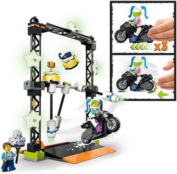 LEGO® Konstruktionsspielsteine »Umstoß-Stuntchallenge (60341), LEGO® City Stuntz«, (117 St)