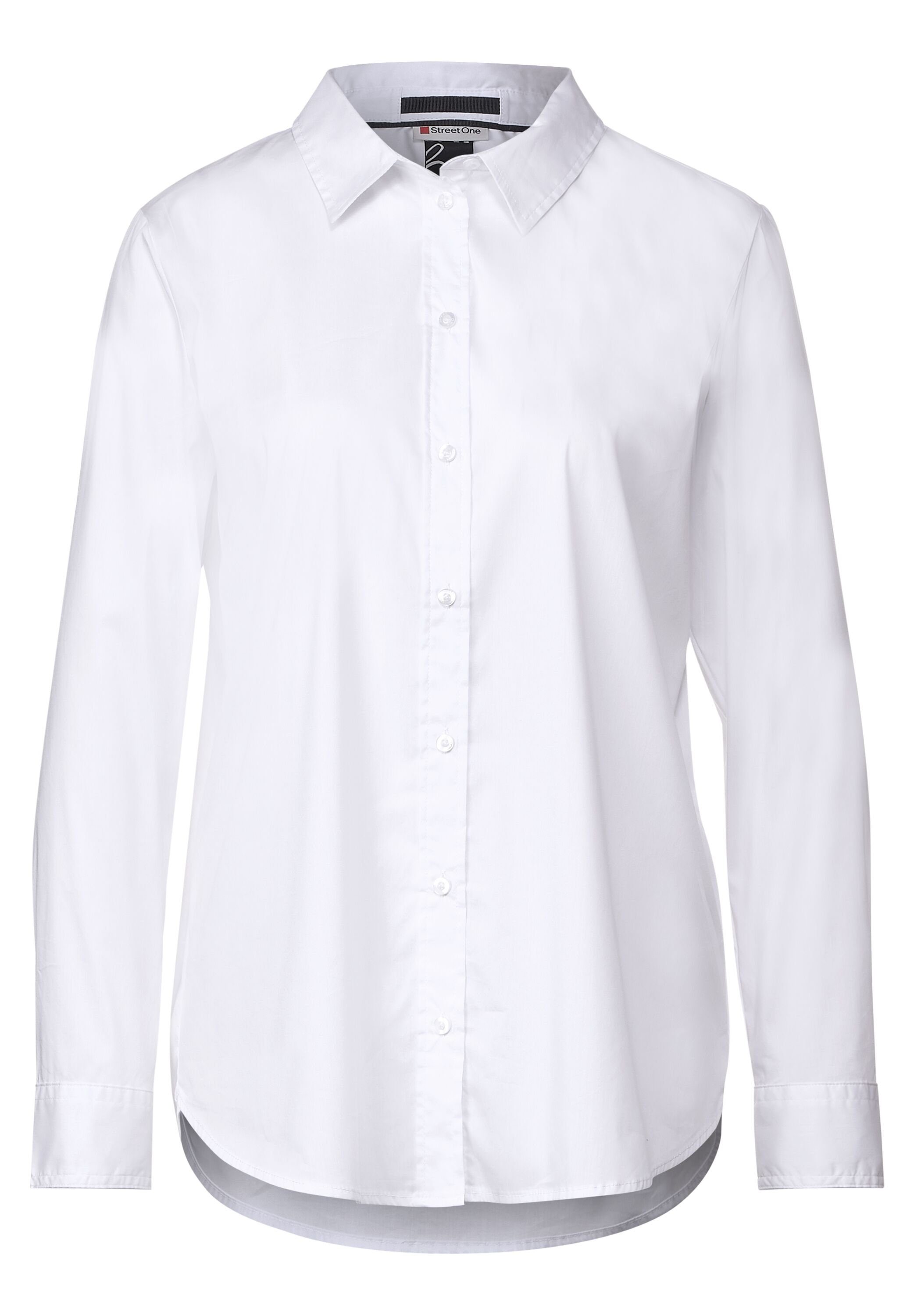 STREET ONE Longbluse aus Baumwolle mit Stretchanteil