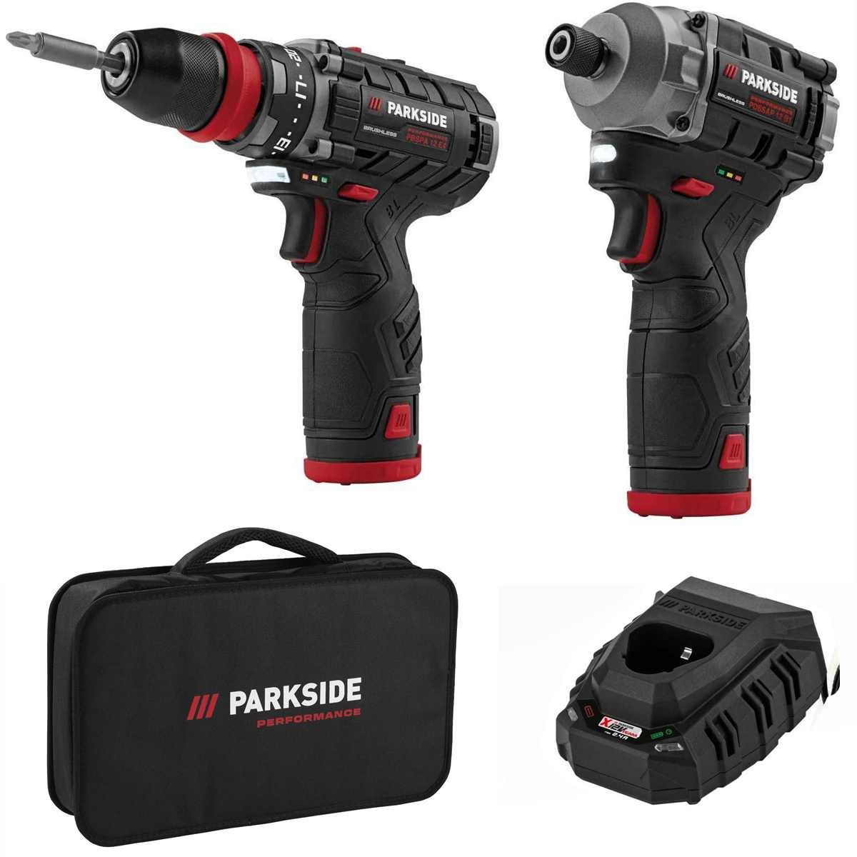 PARKSIDE PERFORMANCE® Akku-Drehschlagschrauber 12V Bohrschrauber PBSPA günstig online kaufen