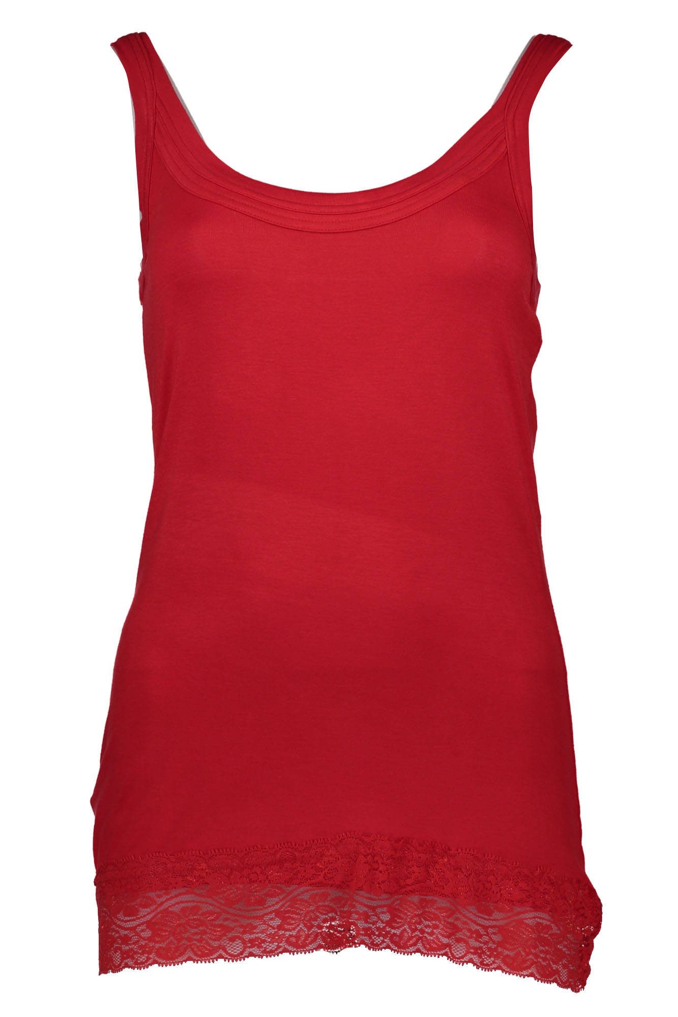 Silvian Heach T-Shirt Schickes Damen-Top in Rot – Trägertop mit