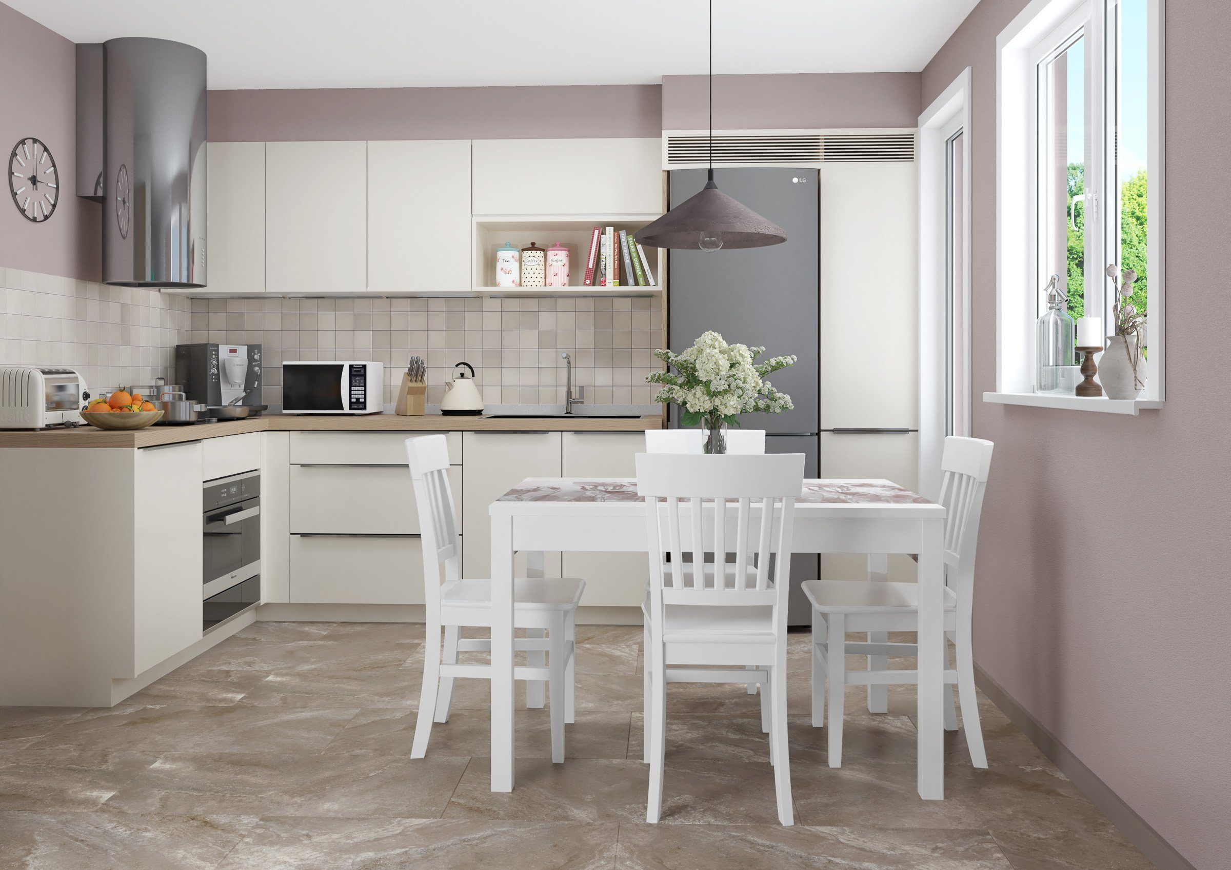 ERST-HOLZ Esszimmerstuhl Holzstuhl in Weiß Klassischer Stil Kiefer Massiv günstig online kaufen