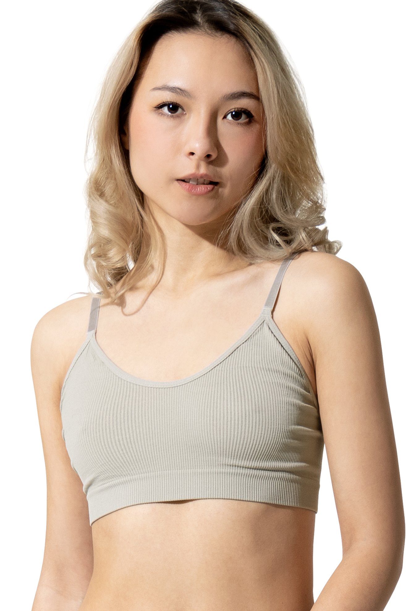 Yenita® Bustier Ribbed Collection - Bra Khaki