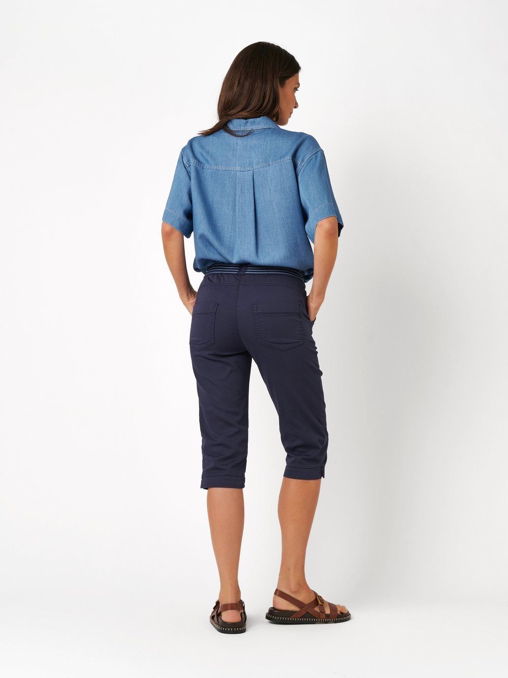 TONI Caprihose Sue Capri mit gestreiftem Gummibund