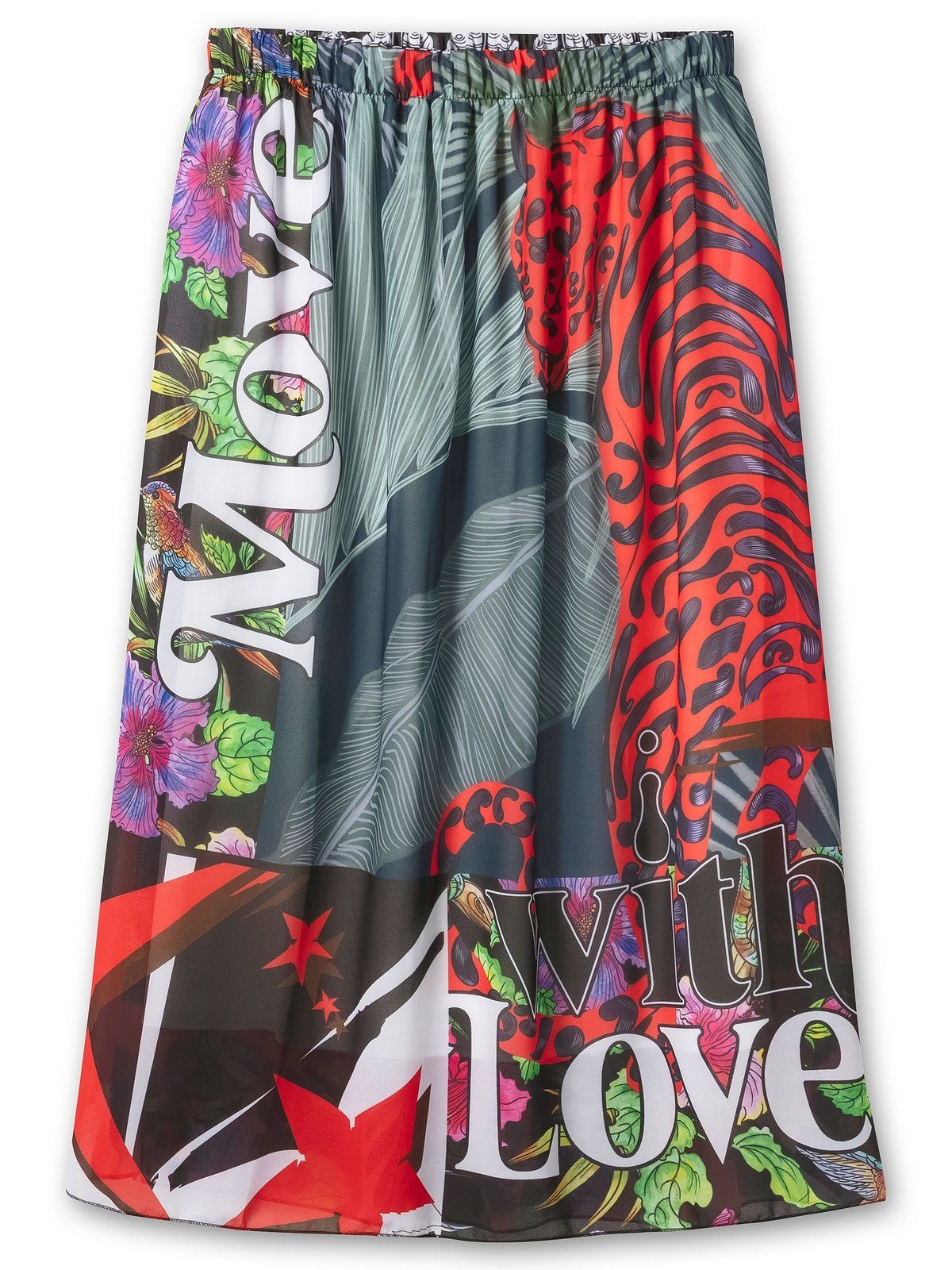 Sheego Maxirock Große Größen in leicht ausgestellter Form