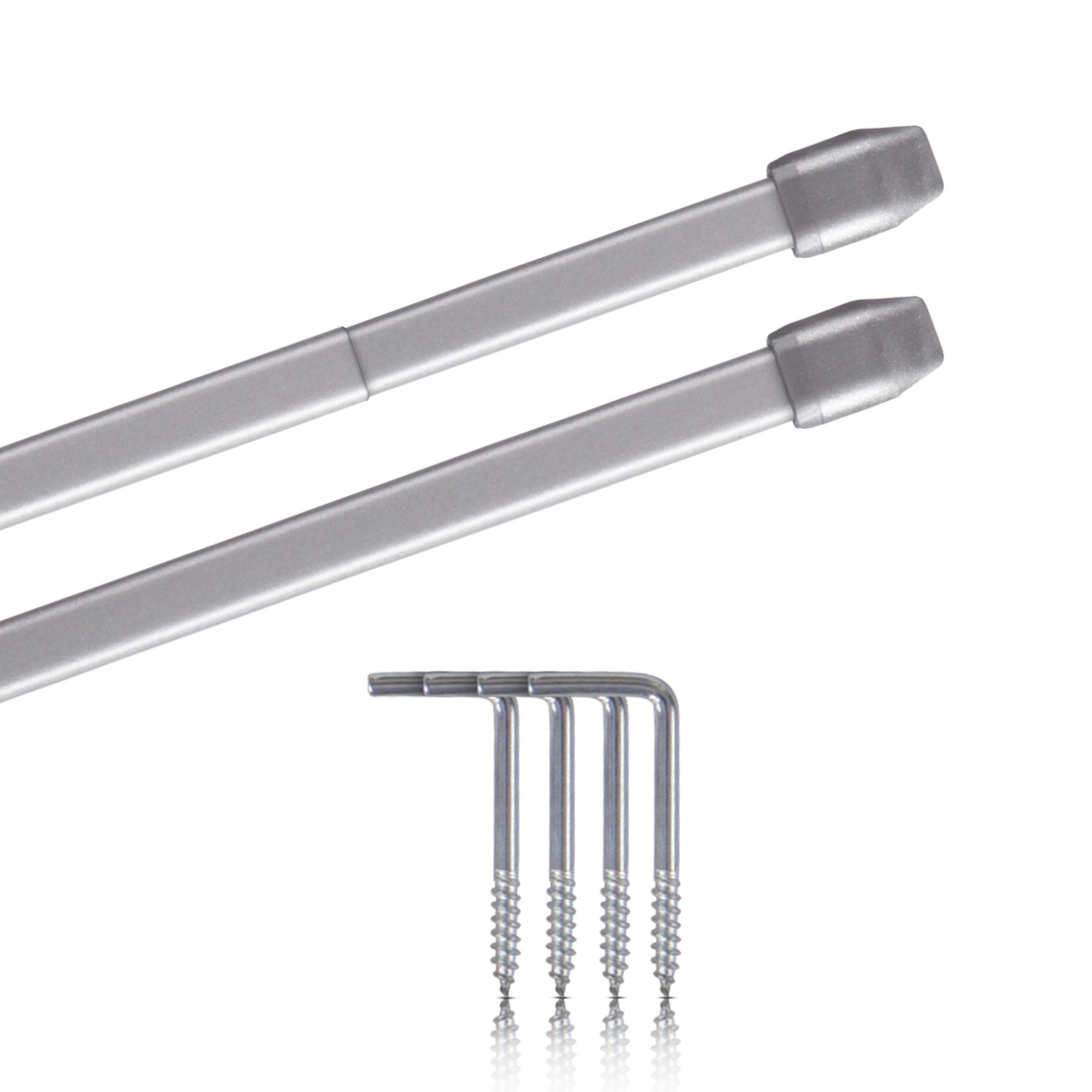 Bestlivings Vitragestange 2er-Pack, Ø 10 mm, 1-läufig, ausziehbar, mit Schr günstig online kaufen