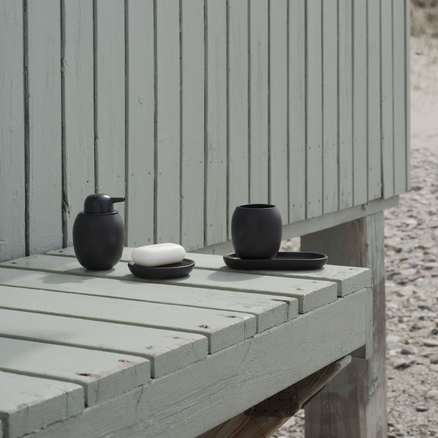 Stelton Seifenschale Fjord Schwarz, Breite: 11 cm