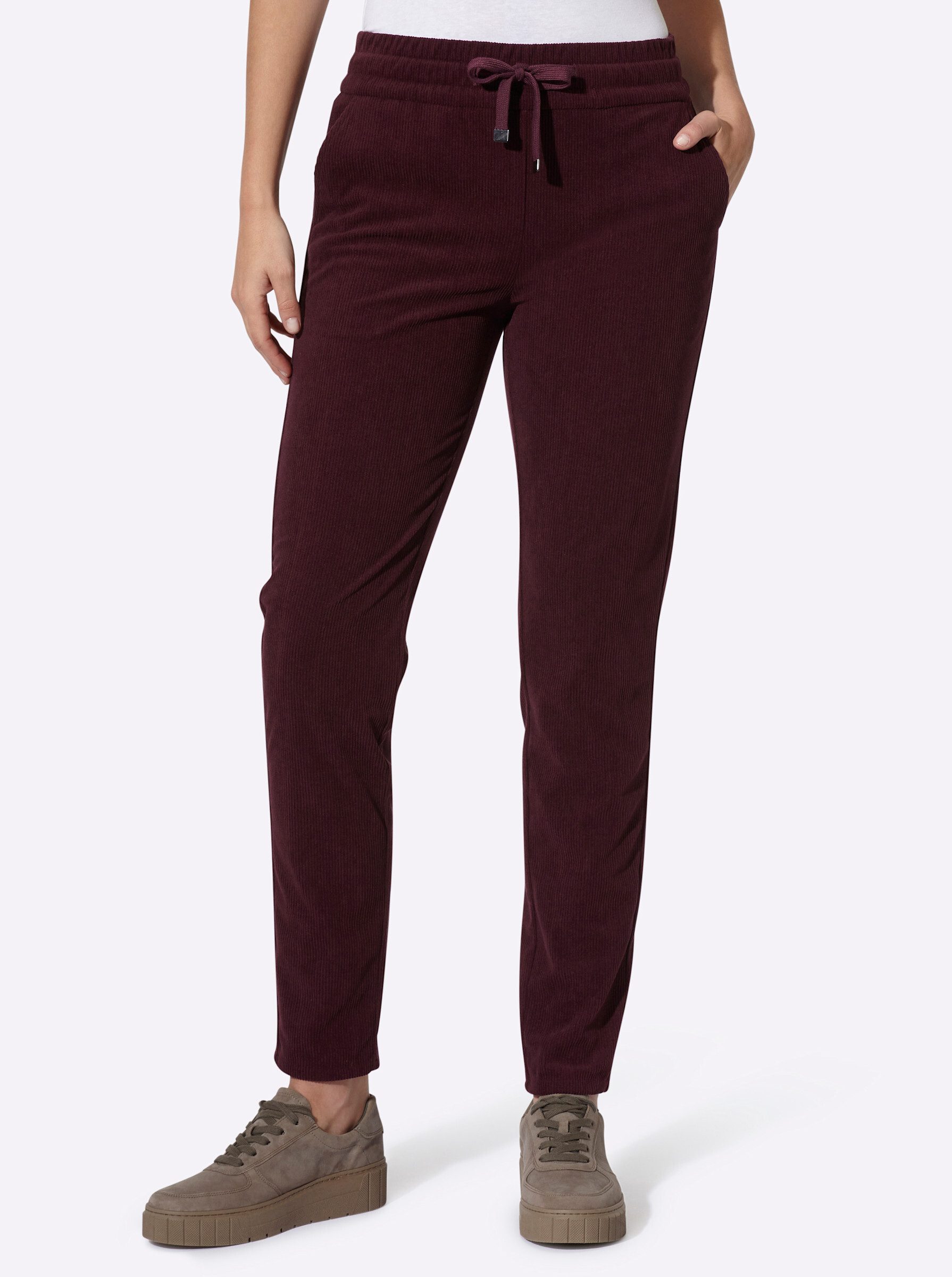 heine Jerseyhose Cord-Hose normal