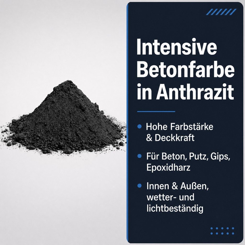 @tec Farbpigment Betonfarbe Pigment 1 kg Farbpigmente Eisenoxid, Eisenoxidpigmente für Indoor- & Outdoor DIY Beton einfärben uvm. – Bild 2 von 5