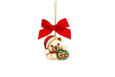 THUN SpA Dekofigur THUN 'Weihnachtsschmuck Teddy mit Geschenk, klein' 2023