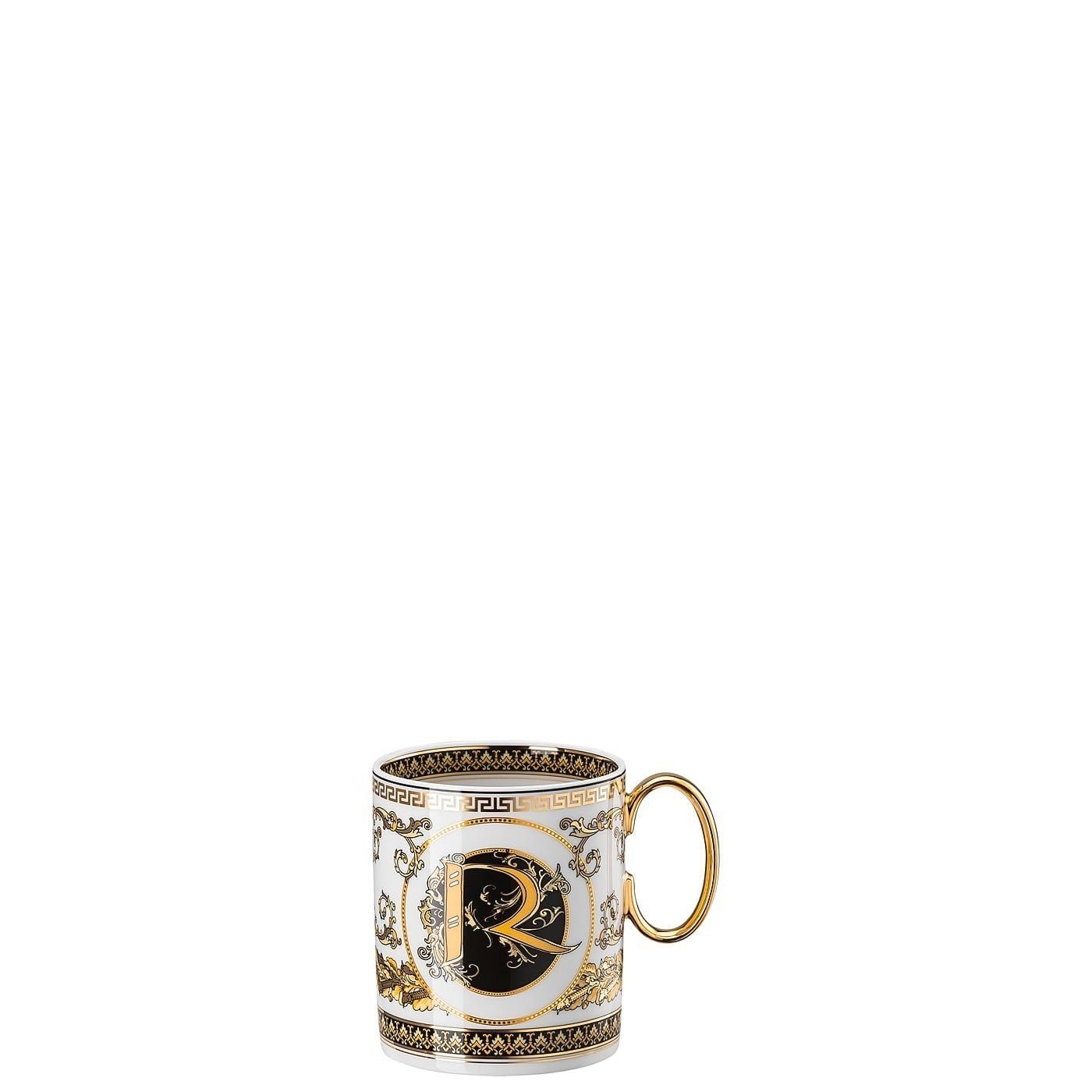 meets Porzellan Alphabet, Versace Henkel Becher Rosenthal R Virtus mit