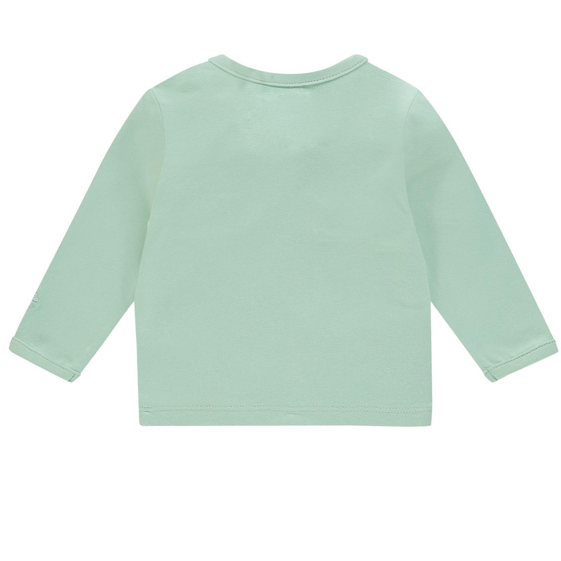 Noppies Langarmshirt Baby Langarmshirt LITTLE ONE - Mint Unifarbe, Rundhalsausschnitt, Besonders weich