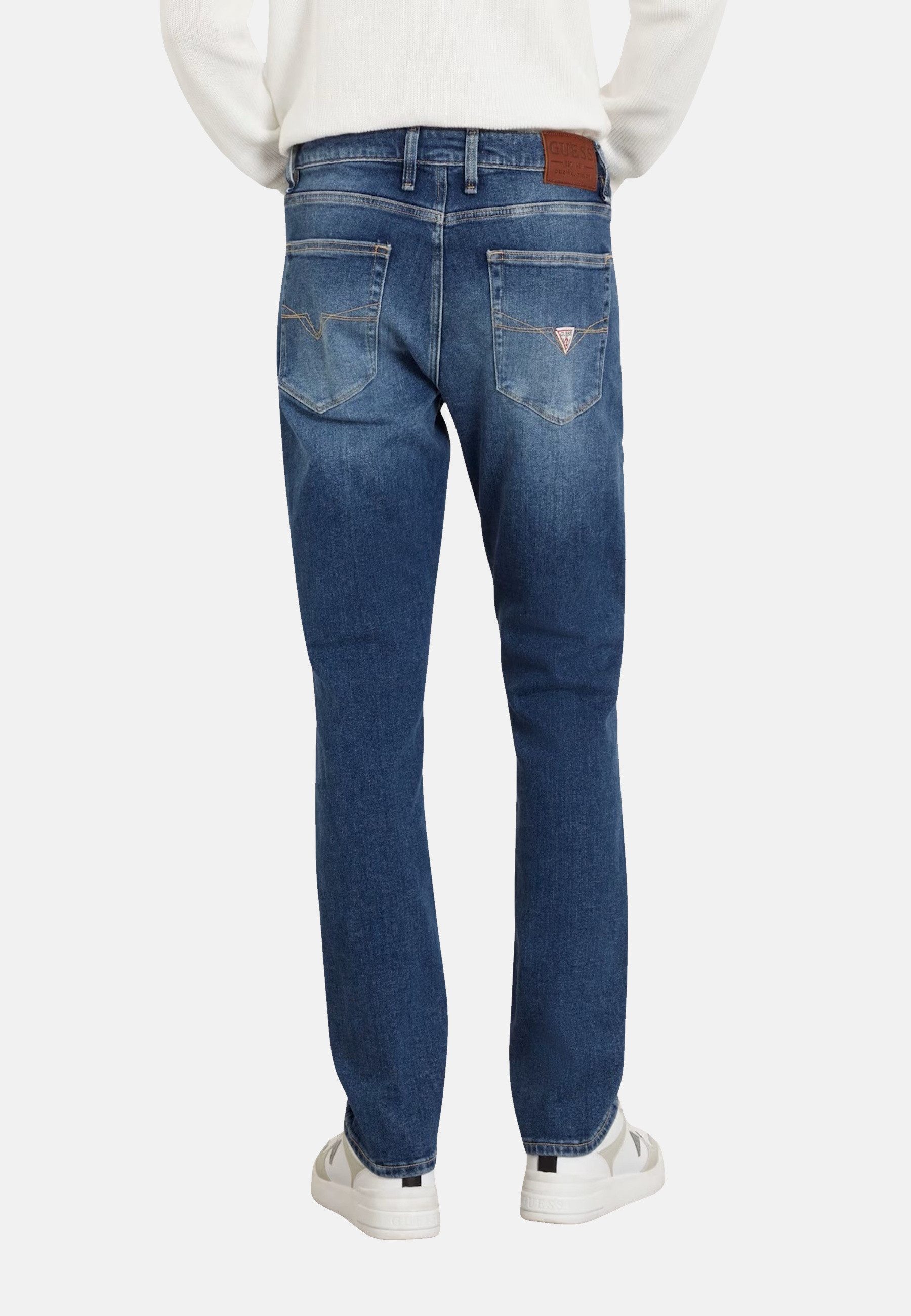 Guess 5-Pocket-Jeans Jeans Slim-Fit-Jeans ANGELS mit Label-Patch im (1-tlg)