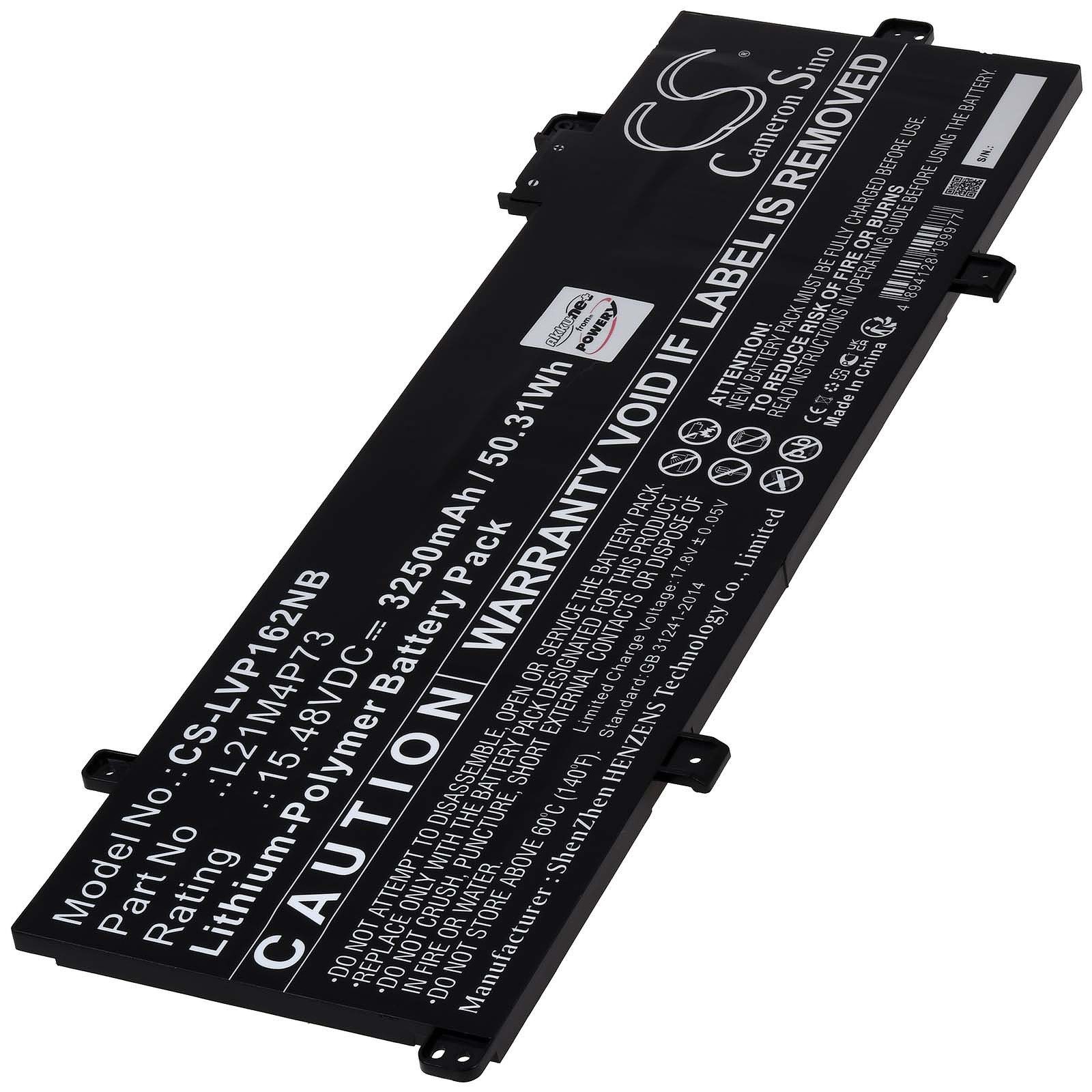 Powery Akku für Lenovo ThinkPad P16s Gen 1(AMD)21CLS06A00 Laptop-Akku 3250 mAh (15.48 V)