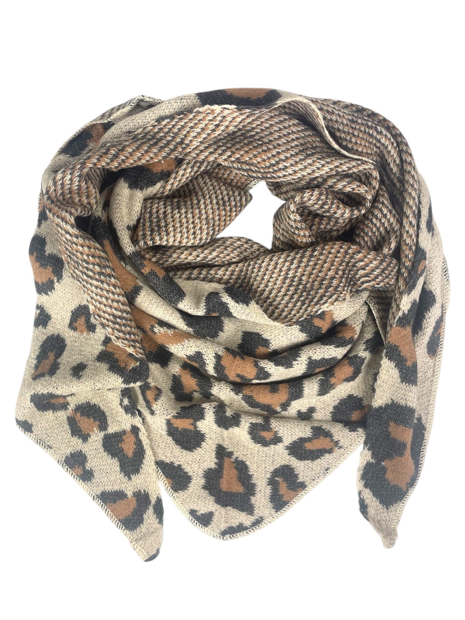 Taschen4life XXL-Schal Dreiecksschal SW175 Leopard & günstig online kaufen