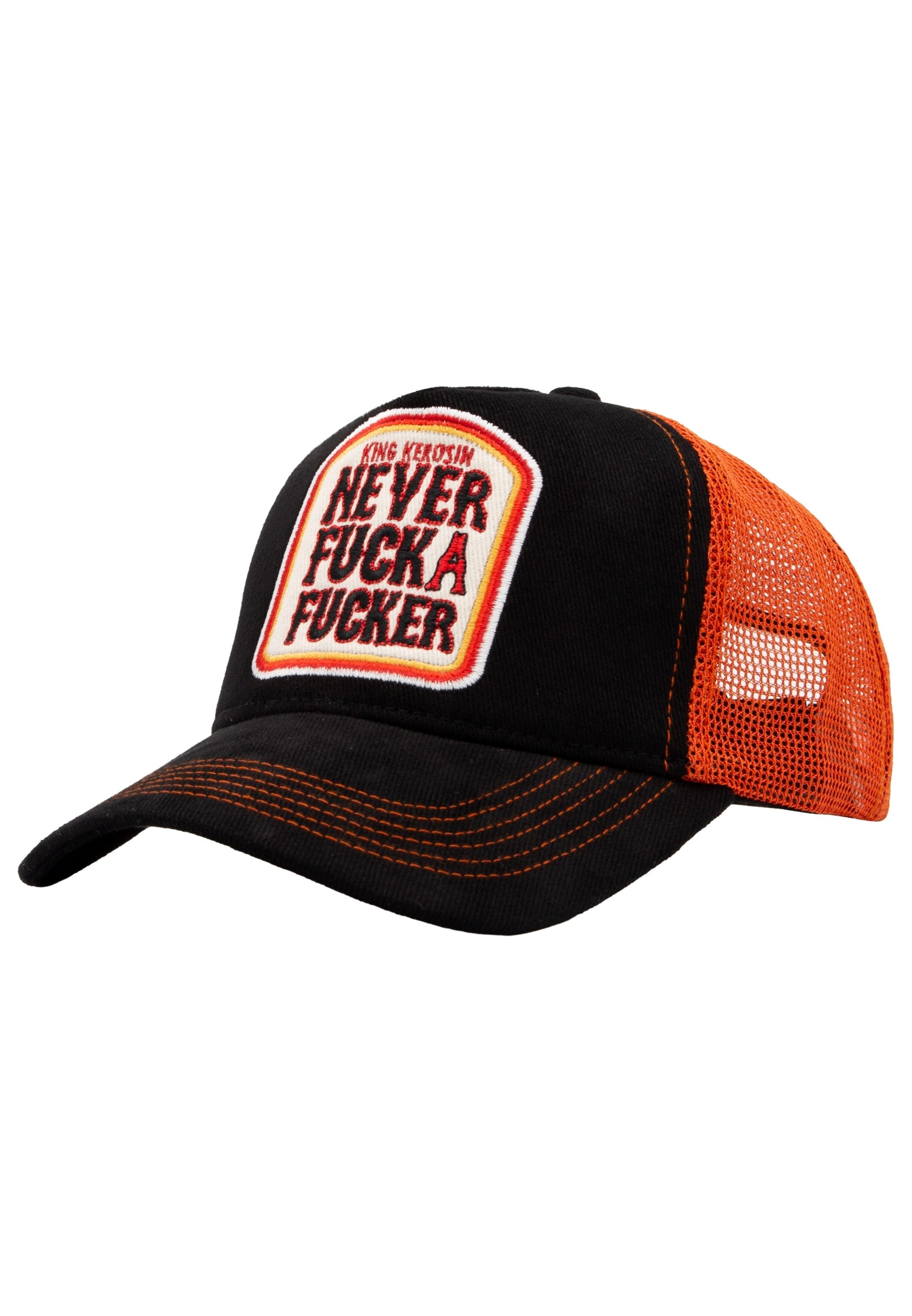 KingKerosin Trucker Cap Never Fuck a Fucker (1-St) mit Statement-Stickerei günstig online kaufen