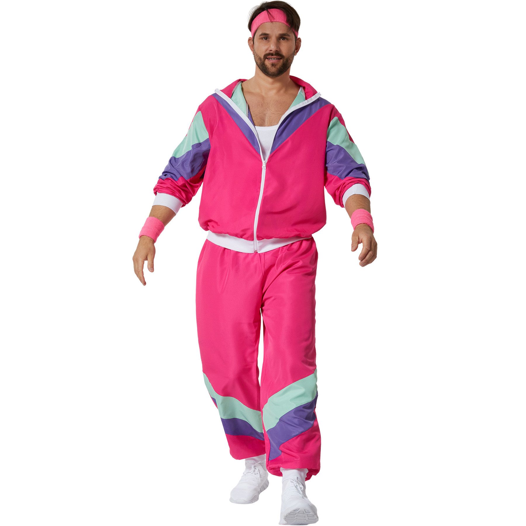 dressforfun Kostüm Herrenkostüm, Jacke und Hose im typischen Look der 80er und 90er Jahre.