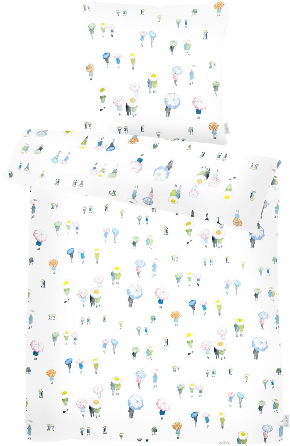 APELT Bettwäsche Nicky Gots, Mako-Satin, 2 teilig, Bio-Baumwolle, Pflegeliecht