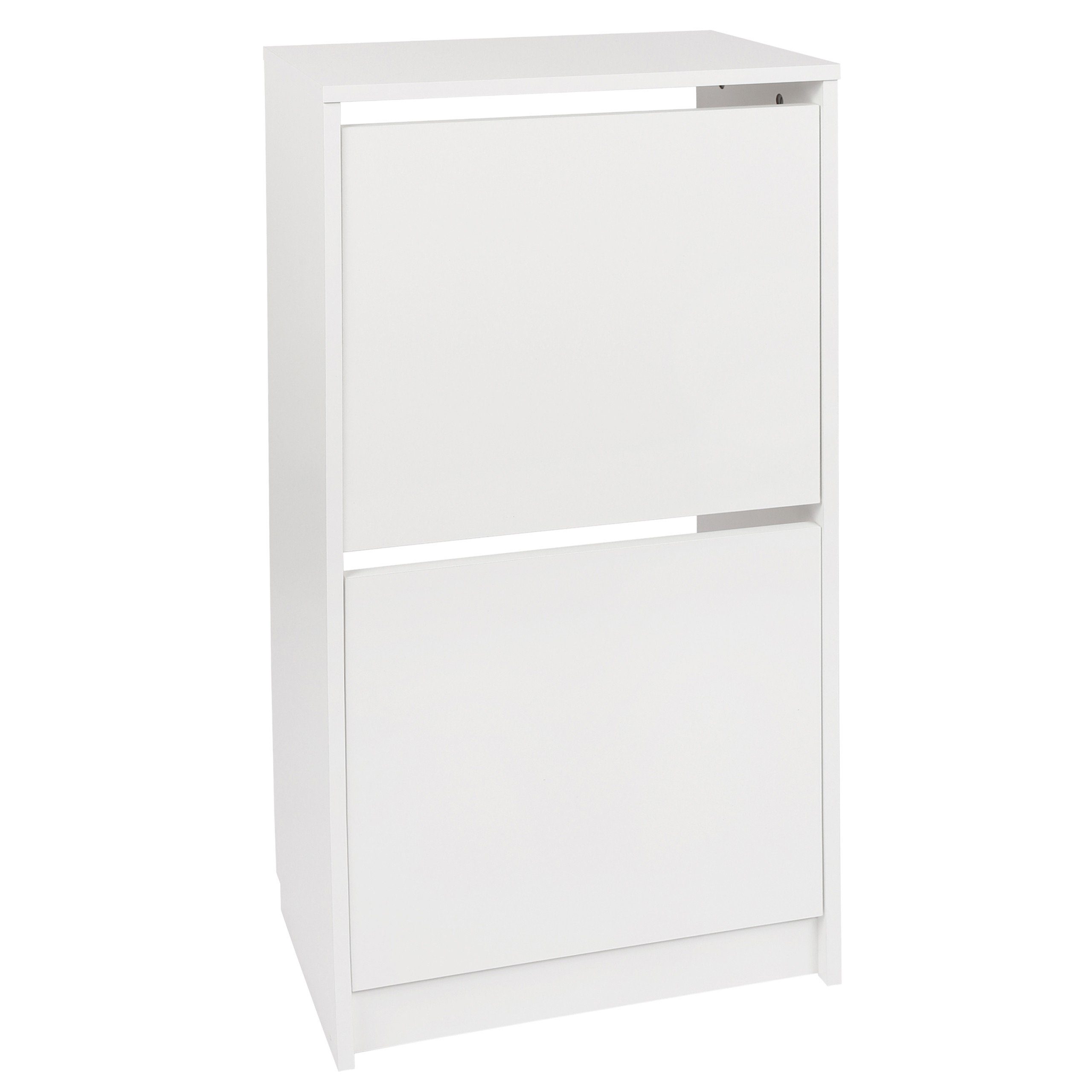 Sarcia.eu Schuhschrank BISSA Weißer Schuhschrank mit 2 Fächern, 49x93