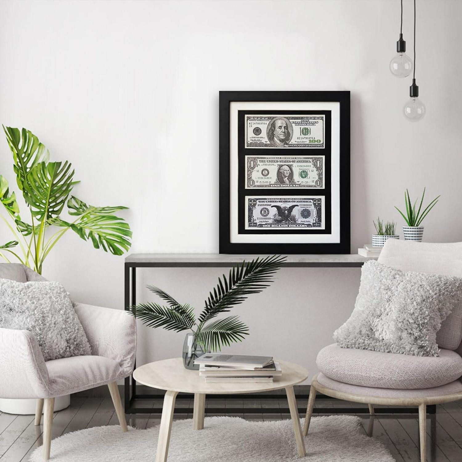 LuxusKollektion Bilderrahmen Dollar Geldschein Bilderrahmen Wand, (1 St)