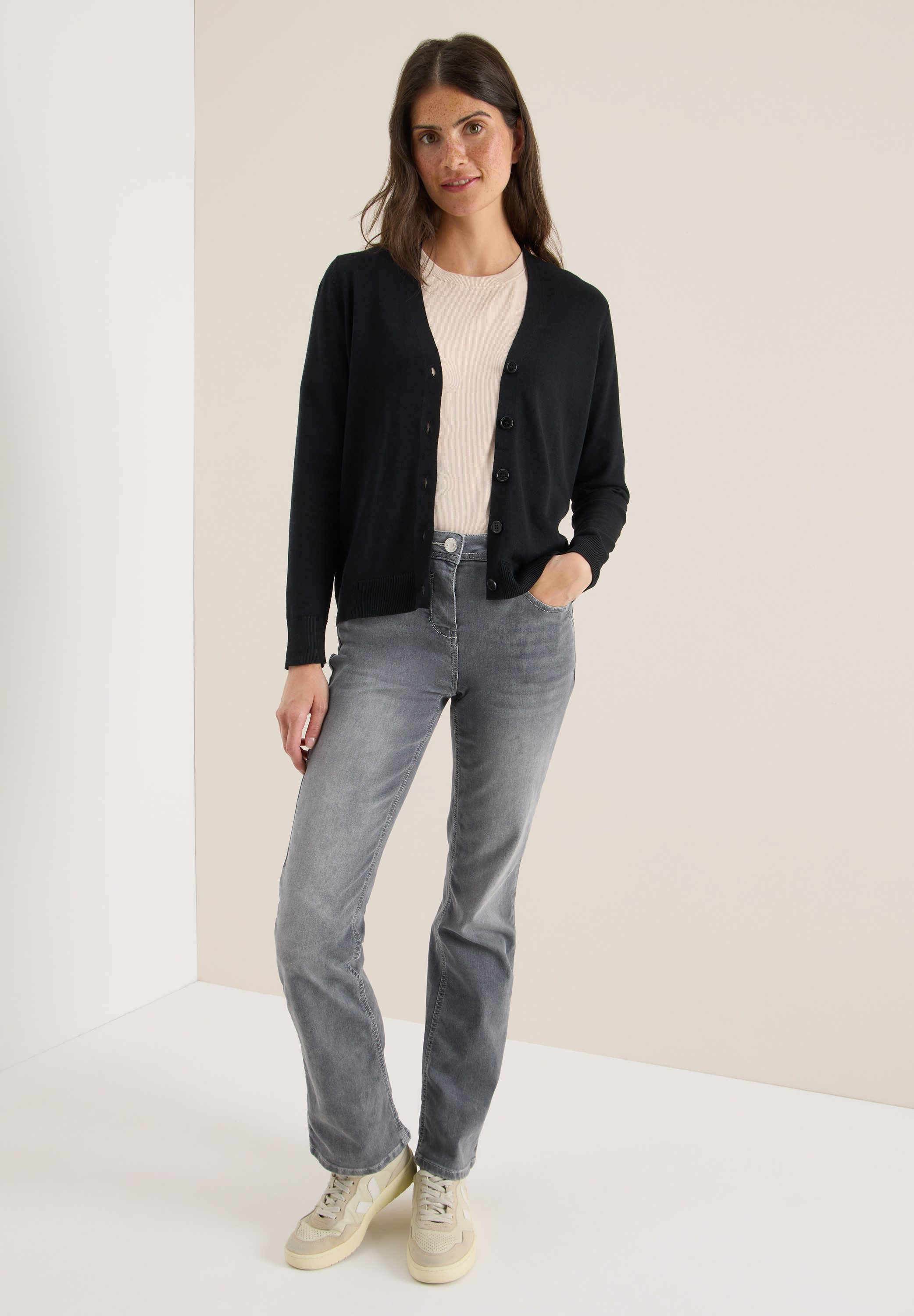 CECIL Cardigan aus Baumwolle mit Stretchanteil