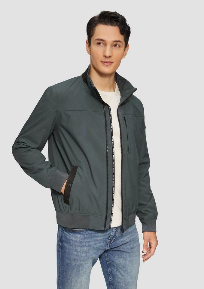 Allwetterjacke Sportive Softshelljacke mit Logo-Tape