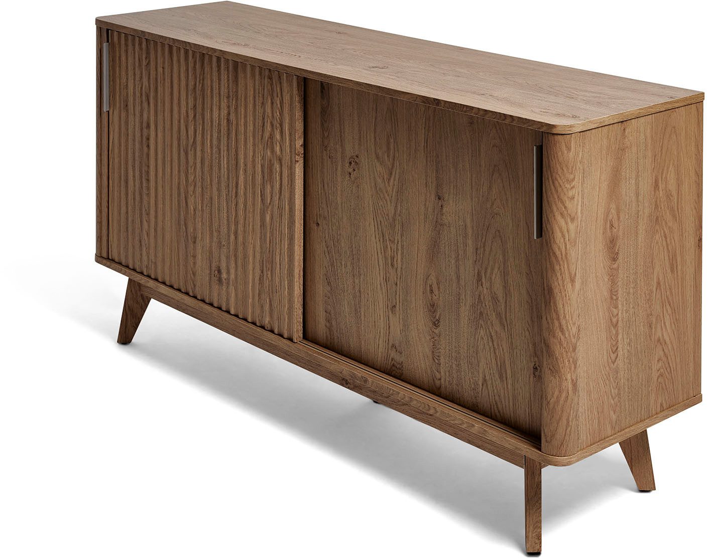 Jahnke Sideboard WAVE SBS 145 (1 St), Retro-Stil, mit 2 Schiebetüren, ca. 148 cm